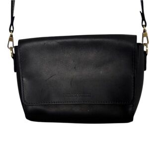 Portland Leather Black Metro Medium Crossbody Bag BLEMISH